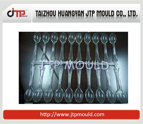 Plastic mold with 40 cavity colorful cake fork and fruit fork
