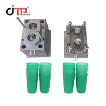 PP Material 2 Cavities Plastic Injection Water Cup Mould