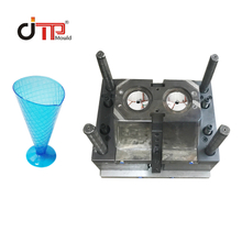 High Speed Fast Cycling 2 Cavities Colorful Plastic Injection Ice Cream Cup Mould